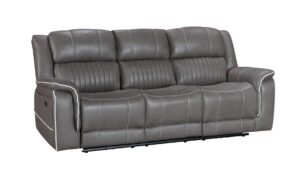 Maria Sofa 3 Seater Gris with console and cup holders