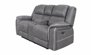 Maria Sofa 2 Seater Gris with console and cup holders