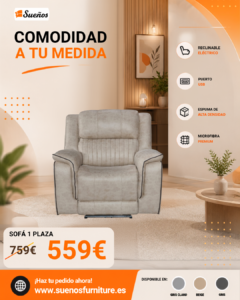 Maria Sofa 1 Seater Beige