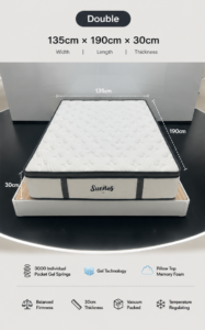 Suenos double mattress 135x190