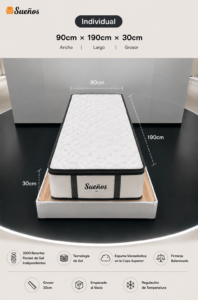 Suenos single mattress 90x190